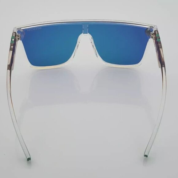 Quiksilver Shield Sunglasses Clear Brown Frame Yellow Mirror Shield Lens NEW Q10 - Picture 9 of 12